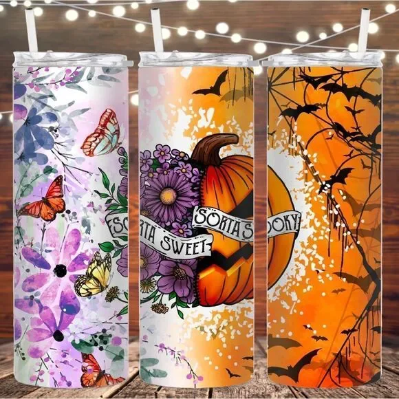 Sorta spooky sorta sweet metal tumbler - Picture 1 of 1